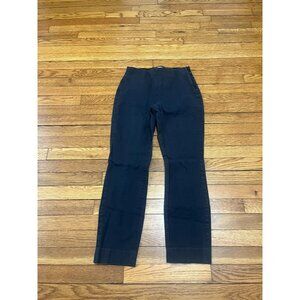 Everlane Women's Black Pants Stretch Fit Straight Leg Side Zip Size 4 High Rise